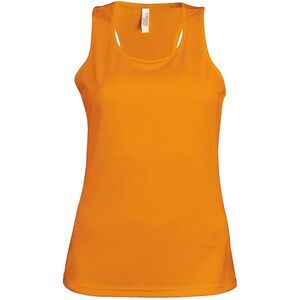 Kariban Proact Womens/Ladies Sleeveless Sports / Training Vest / Orange